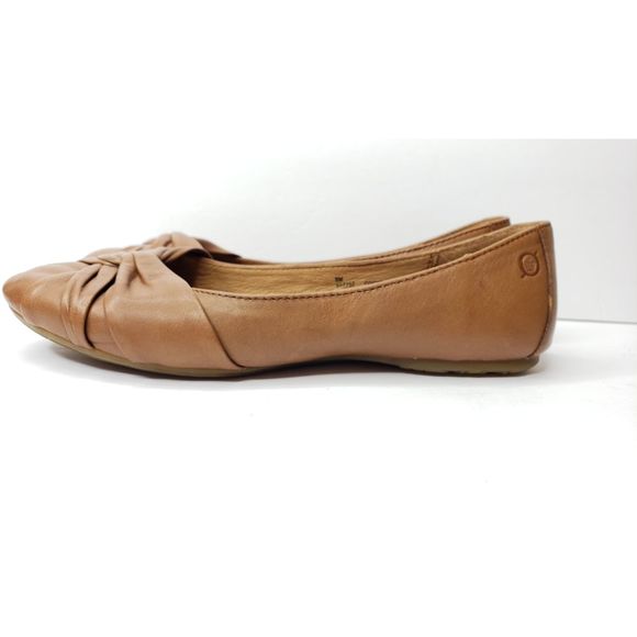 Born Lilly Slip On Leather Knot Ballet Flats Shoes - Picture 2 of 8